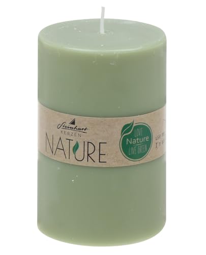 Stumpenkerzen Nature Salbei 100 x Ø 68 mm aus 100% natürlichen...