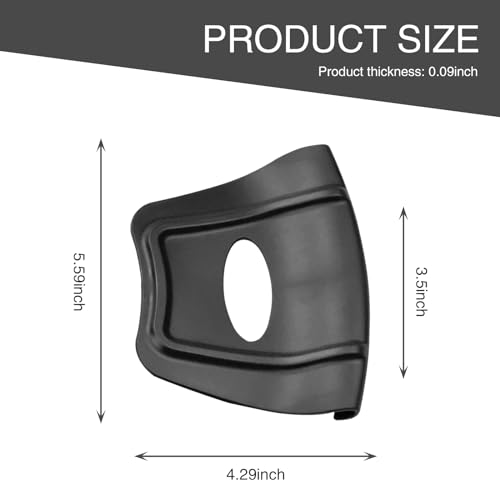 Image of Pack-2 Car Tire Disassembly Rim Protector, Double Convex Anti-Slip Structure Rim Anti-sratch Cover, Oval Hollow Handle Labor-Saving Easy-to-Turn Tool, Universal for Cars Motorcycles (Black)