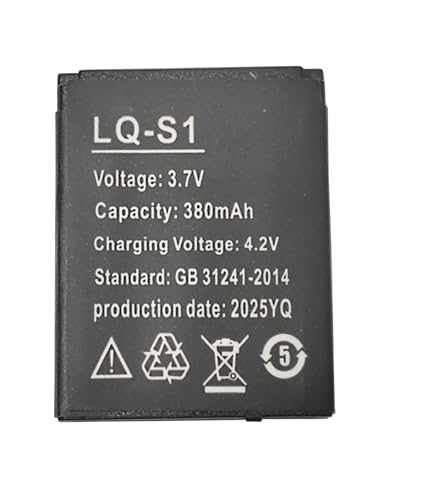 LQ-S1 3.7V 380mAh Smart Watch Battery for DZ09, V8, W8, X6