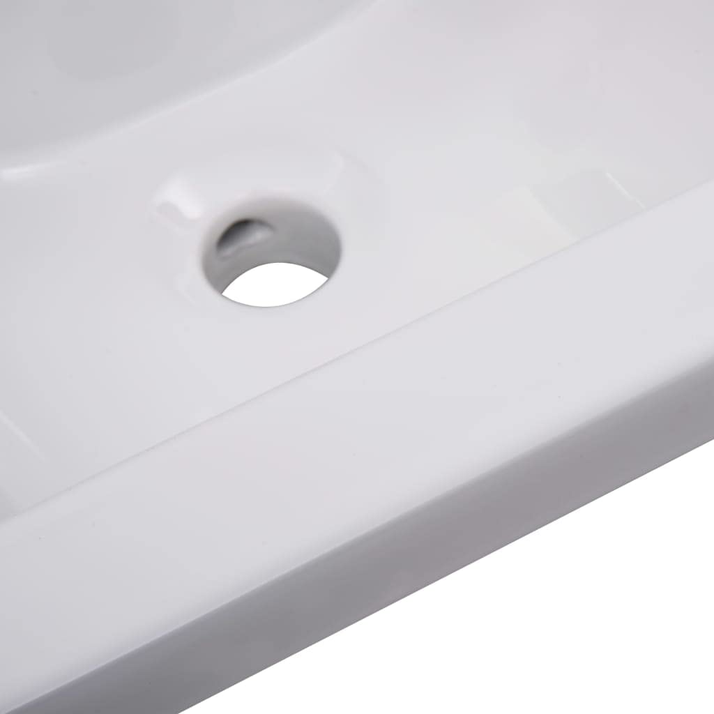 Genérico Lavabo encastrado de cerámica Blanco 42x39x18 cm,Bricolaje,Fontanería,Piezas para fontanería,Lavabos y fregaderos,Lavabos-145060