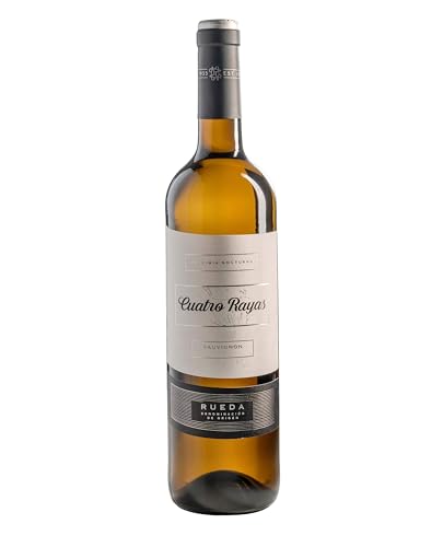 Vino blanco DO Rueda Cuatro Rayas Sauvignon premium, caja de 6 botellas de 750ml 2