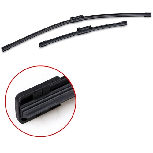 Image of BOSCH 3397014137 AeroTwin Wiper Blades - Set of 2 (26 inch & 14 inch) Top Lock 19mm | Driver and Passenger Side Original Equipment Replacement Blades