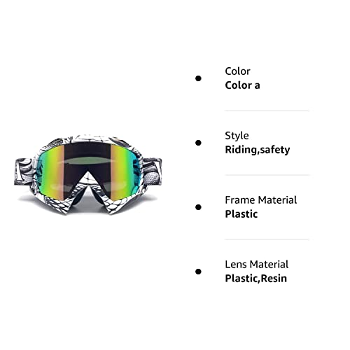 Zdatt Motocross Goggles, Atv Goggles Adult Dirt Bike Mx Goggle Glasses And Anti Fog Motorcycle Goggles #TOP7