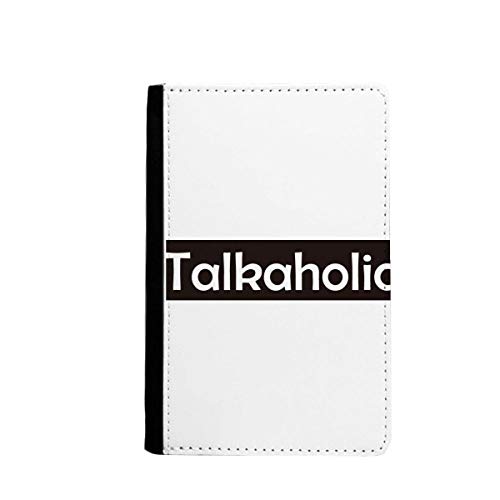 Passeport étui portefeuille de voyage Talkaholic multicolore élégant 3.7x5.8