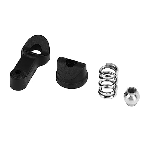 Airshi Brazo de Dirección Amortiguador, PA y Protector de Timón de Hierro, Kit de Brazo Servo Amortiguador Negro para Coche SCY 16201 16103 1/16 RC
