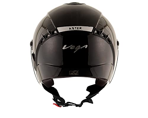 Image of Vega Aster Dx Black Helmet-L & Crux Open Face Black Helmet-L