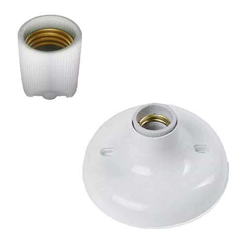 Kit com 5 Plafon com Soquete Porcelana E27 / 1000w