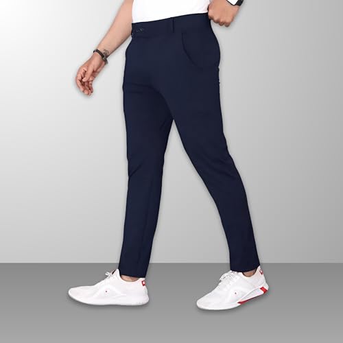 Image of Men's Stylish Slim Fit Trousers for Office and Casual Wear | Versatile Men's Trousers | Ideal for Formal Events and Everyday Casual Wear