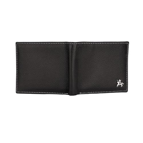 LONDON ALLEY Martin Black Leather Wallet for Men | RFID Protected | Classic Leather Wallet | 8 Card Slots. 4 310jzb0zOCL