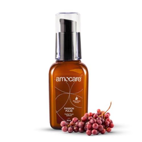 Image of Amocare Long Lasting Lubricant Gel for Men & Women | Dermatologically Tested and pH balanced | Water-based, non-sticky, and no Nasties formula | Toy & Condom Compatible | 50 ml (Berry Grape)