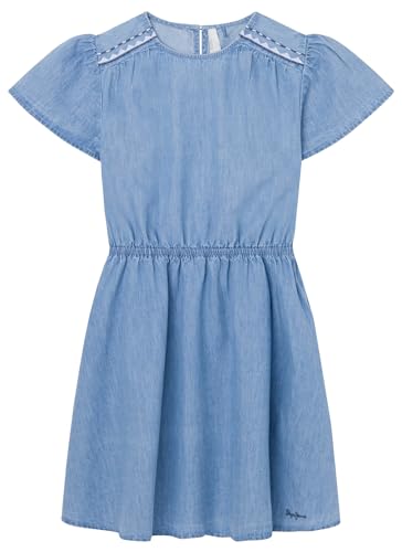 Robe fille Pepe Jeans Quincy vêtement été en jean bleu en enfant