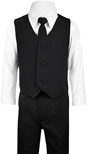 Black n Bianco Boys Suit with Tie for Toddlers and Infants4