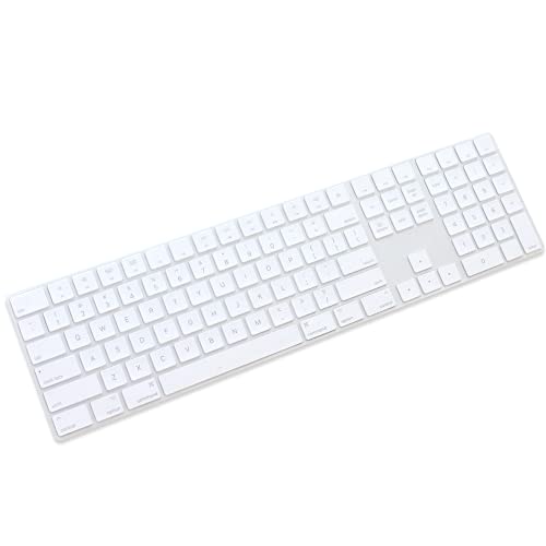 Masinoシリコンキーボードカバー超薄型キーボードスキンfor Apple Magicキーボードで数値キーパッドmq052ll / A ( US英語レイアウト) I