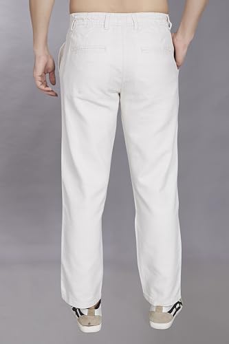 Image of DIVISIVE Men's Relaxed Fit Cotton Linen Blend Trousers