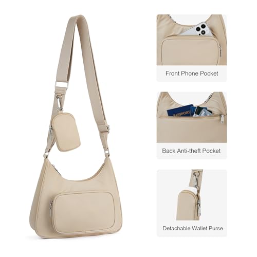 Travel Crossbody Purses for Women with Detachable Coin Purse, Small Crossbody Bags for Women Hiking4