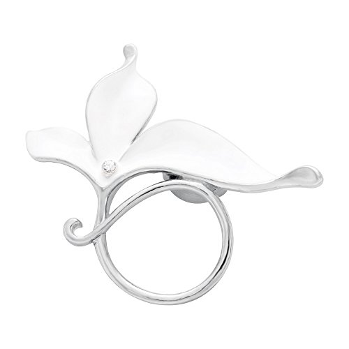 Image of Lovely Enamel Flower Magnetic Clip Eyeglass Holder Brooch Custom Jewelry