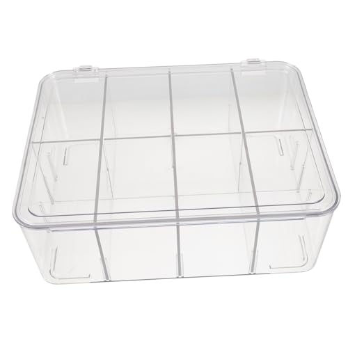 Balacoo Versatile Desktop Tea Bag Holder Acrylic Tea Box Lid Sugar Bag Holder Organizing Box