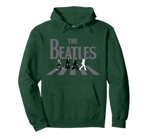 The Beatles - Portada del álbum en escala de grises de Abbey Road Sudadera con Capucha