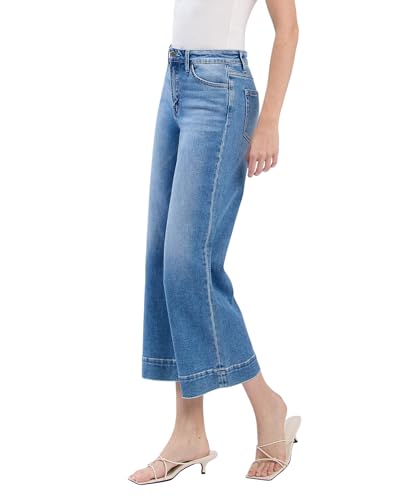 Flying Monkey High Rise Crop Wide Leg Jeans F59114