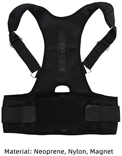 Corrector Back Belt Lumbar Support Straight Adjustable Corset Brace for Men Women S-XXL (Black XX)