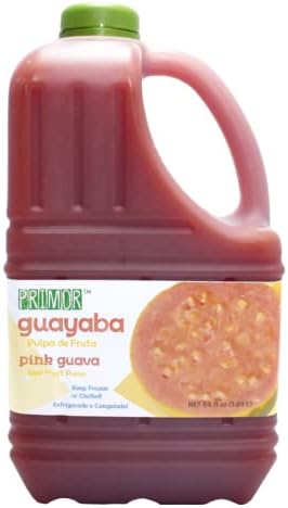 Primor Fruit Purees | Made with Real Fruit | Countless Applications: Juices, Smoothies, Cocktails, Desserts, and More - Pink Guava