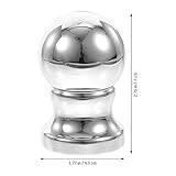 DOITOOL Flag Pole Ball Topper Ornament, Outdoor Flag Pole Finial Topper Flagpole Top Replacement Ball, Sliver - Image 3