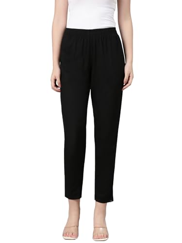 Image of TWIN BIRDS Women Viscose Cotton Kurti Pants | Stretch Ethnic Daily Trousers
