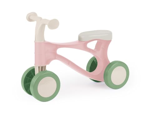 LENA® My First Scooter Rosa Pastel – Patinete Infantil Desde 18 Meses, Interior y Exterior, 48 cm, Ejes de Acero de 6 mm, Certificado TÜV y GS, Fabricado en Europa