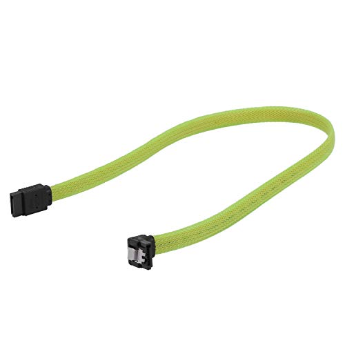 Cable de Datos SATA 3.0 III 50cm Ángulo Recto Verde miniatura 2