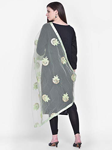 Image of DUPATTA BAZAAR Woman's Embellished Net Dupatta