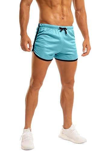 Image of Ouber Men's Fitted Shorts Bodybuilding Workout Gym Running Tight Lifting Shorts