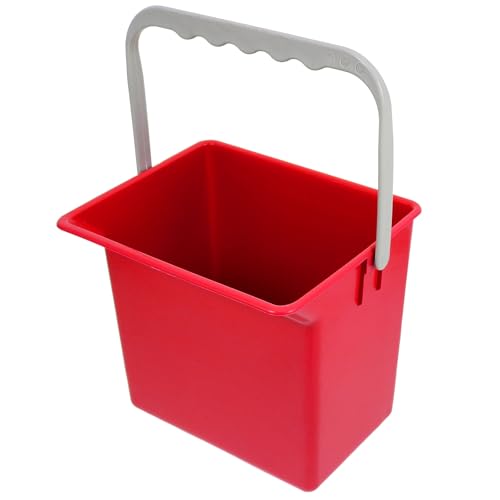 Seau de nettoyage avec poignée et échelle graduée Alasum en plastique rouge 2 L