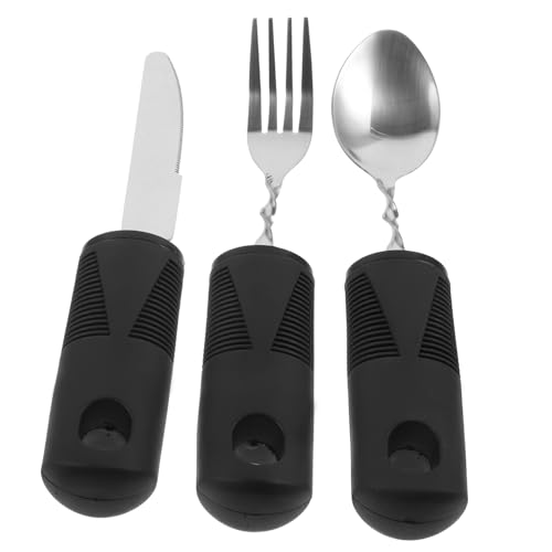 LALADEFIEE �X�e�����X���X�v�[�� �t�H�[�N �i�C�t �y�ʑϖ��Ր� �h��h�~�K���^�H�� ����җp �g�їp�H���⏕�c�[�� ���� �O�o�V�[���Ή� 3�Z�b�g