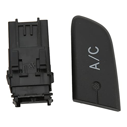 Hamwesh Botón Pulsador del Interruptor de Control de Aire Acondicionado, Perillas de Control de CA de Material ABS de Alta Sensibilidad, Perillas de Tablero de de Clima con Ajuste Original para C1