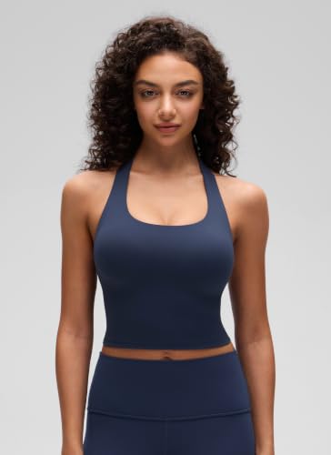 Image of CRZ YOGA Butterluxe Halter Crop Tank Tops