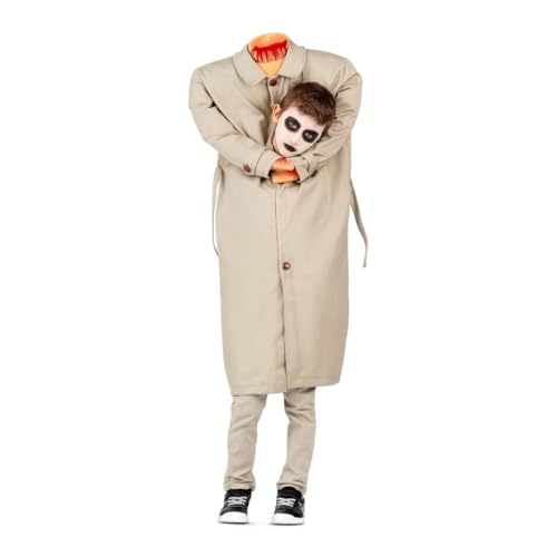 My Other Me - Déguisement pour enfant sans tête avec trench-coat beige et ceinture taille 5-6 ans. Laissez tout le monde stupéfait lors de la prochaine fête d'Halloween.