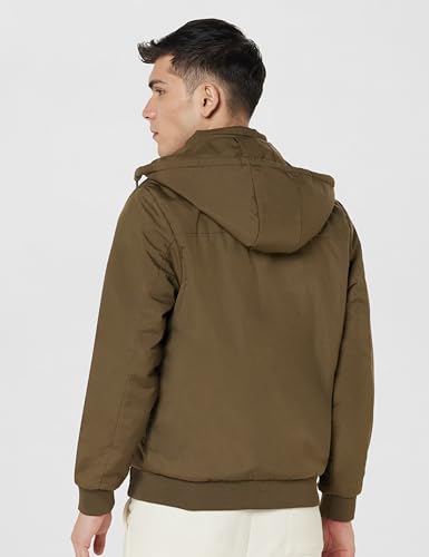 Image of Qube By Fort Collins Men's Polyester Standard Length Regular Fit Lightweight Winter Jacket - Stylish & Comfortable for Casual and Outdoor Wear