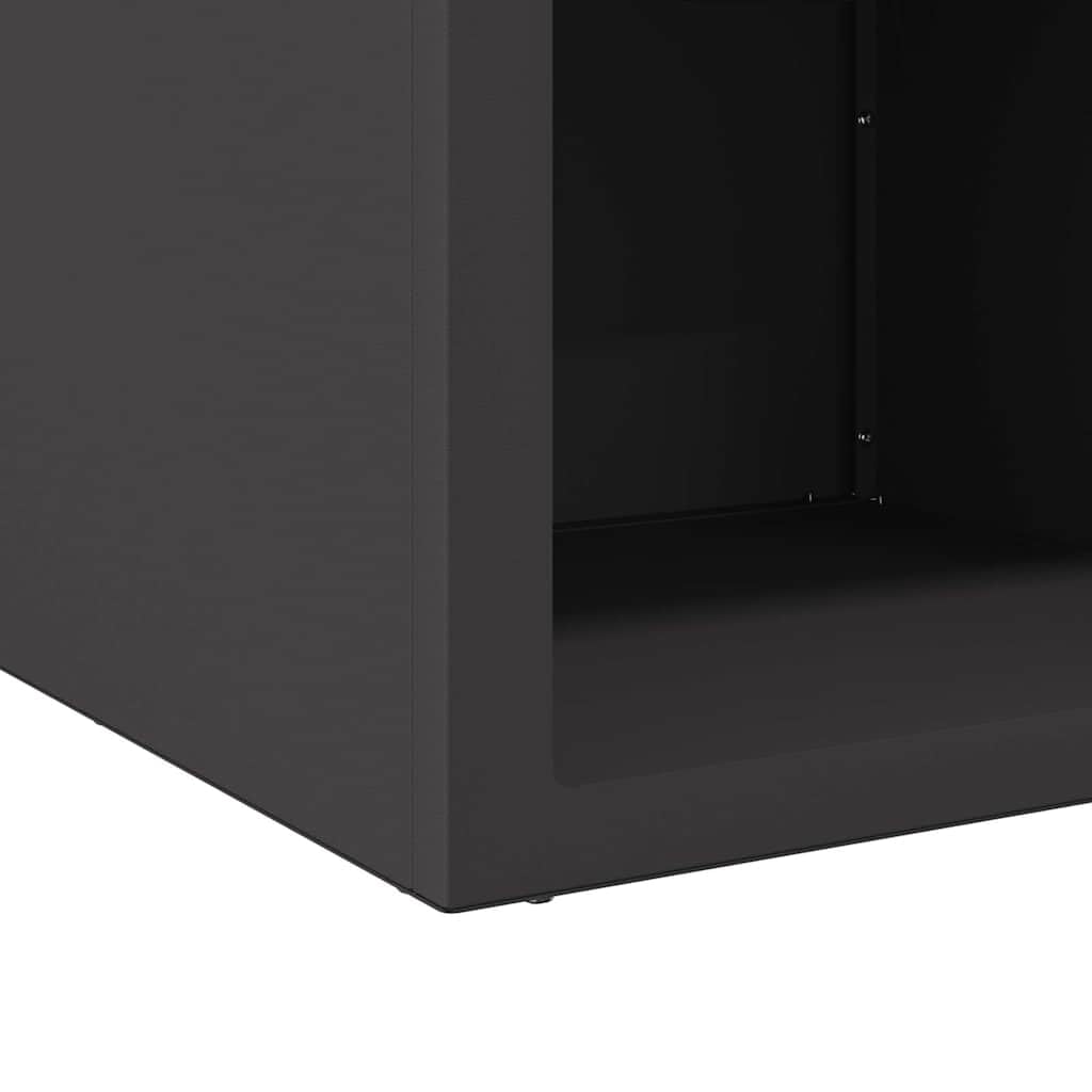vidaXL Kominek Czarny 50 x 50 x 40 cm Stal