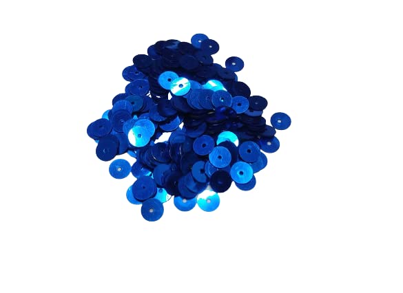 Embroidery Beads Round Shape Metallic Sequins Royal Blue 3MM (100 Grams)