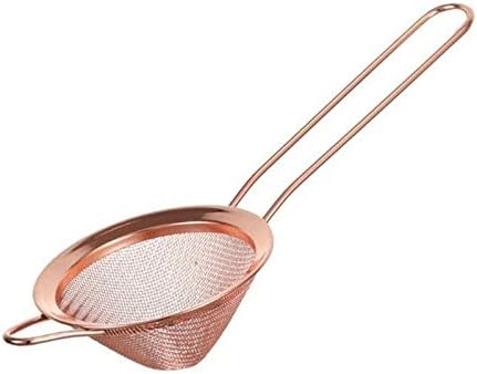 ,Sifter Stainless Steel Mesh Conical ，Cocktail Filter Sieve for Removing Juice Strainer Bar Tool.(Pink)