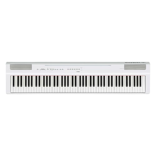 Piano Digital Yamaha P-125A Branco 88 Teclas com Ação Pesada, Som Realista e Conectividade USB