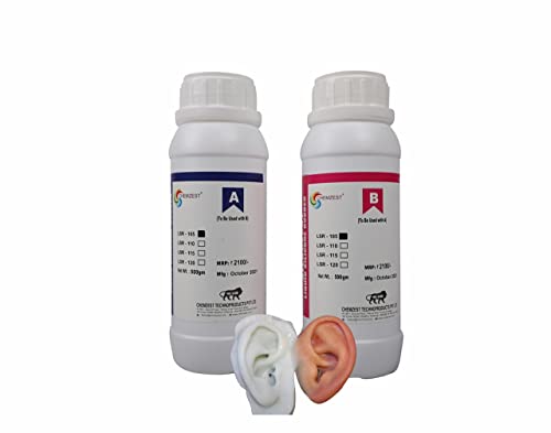 SILOCZEST Skin Soft Silicone Making Kit,05A RTV Liquid Silicone Rubber,Non-Toxic,Odorless-1:1 Mixing Ratio|Body Organs,Artificial Limbs,Shoe Insole|Translucent (1Kg)