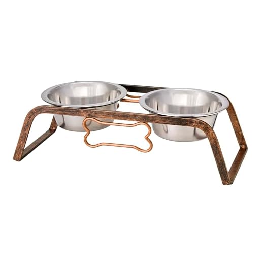 Loving Pets Elevated Dog Bowls – Raised Stainless Steel Dog Bowls with Steel Stand – Non-Skid, No Spill Feeder for Small, Medium & Large Dogs – Easy to Clean, Durable Raised Dog Feeding Station