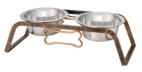 Loving Pets Elevated Dog Bowls – Raised Stainless...