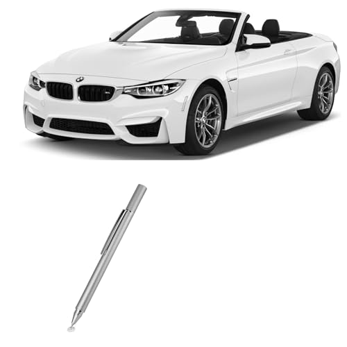 BoxWave Stylus Pen Compatible with BMW 2020 M4 Convertible (10.25 in) - FineTouch Capacitive Stylus, Super Precise Stylus Pen - Metallic Silver
