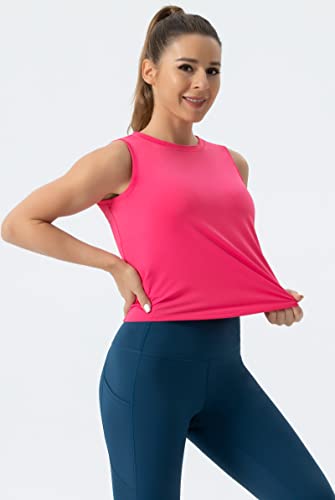 Image of THE GYM PEOPLE Women's Workout Tops in Ice Silk Quick Dry Sleeveless