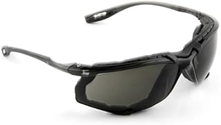 3M Safety Glasses, Virtua CCS, ANSI Z87, Anti-Fog, Gray Lens, Black Frame, Corded Ear Plug Control System, Removable Foam Gasket