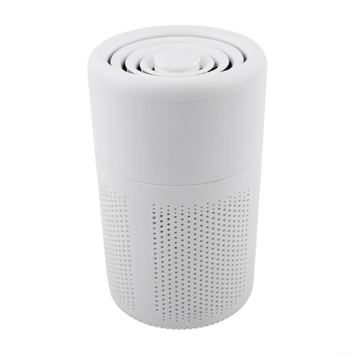 babominimer Purificador de aire compacto de escritorio con aromaterapia para alivio y eliminación de PM 2.5, limpiador de aire de 5 W para el hogar y la oficina, blanco (purificador)