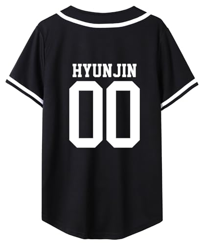 KPOP Skz Baseball Jersey Felix Hyunjin Changbin Jisung Support Tee for Men Women