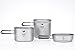 Keith Titanium Ti6014 3-Piece Pot and Pan Cook Set - 2400ml
